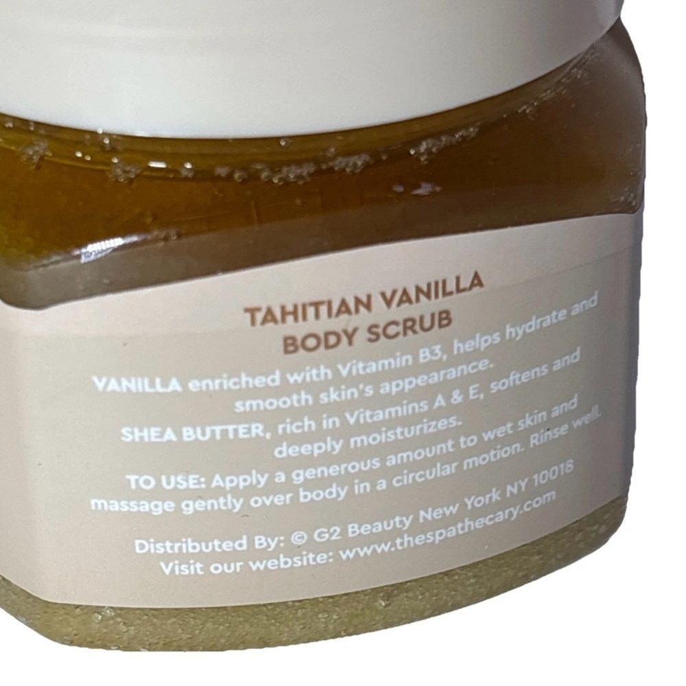 The Spathecary NEW Tahitian Vanilla Body Scrub With Shea Butter. 6 Oz. New PC - Picture 6 of 7